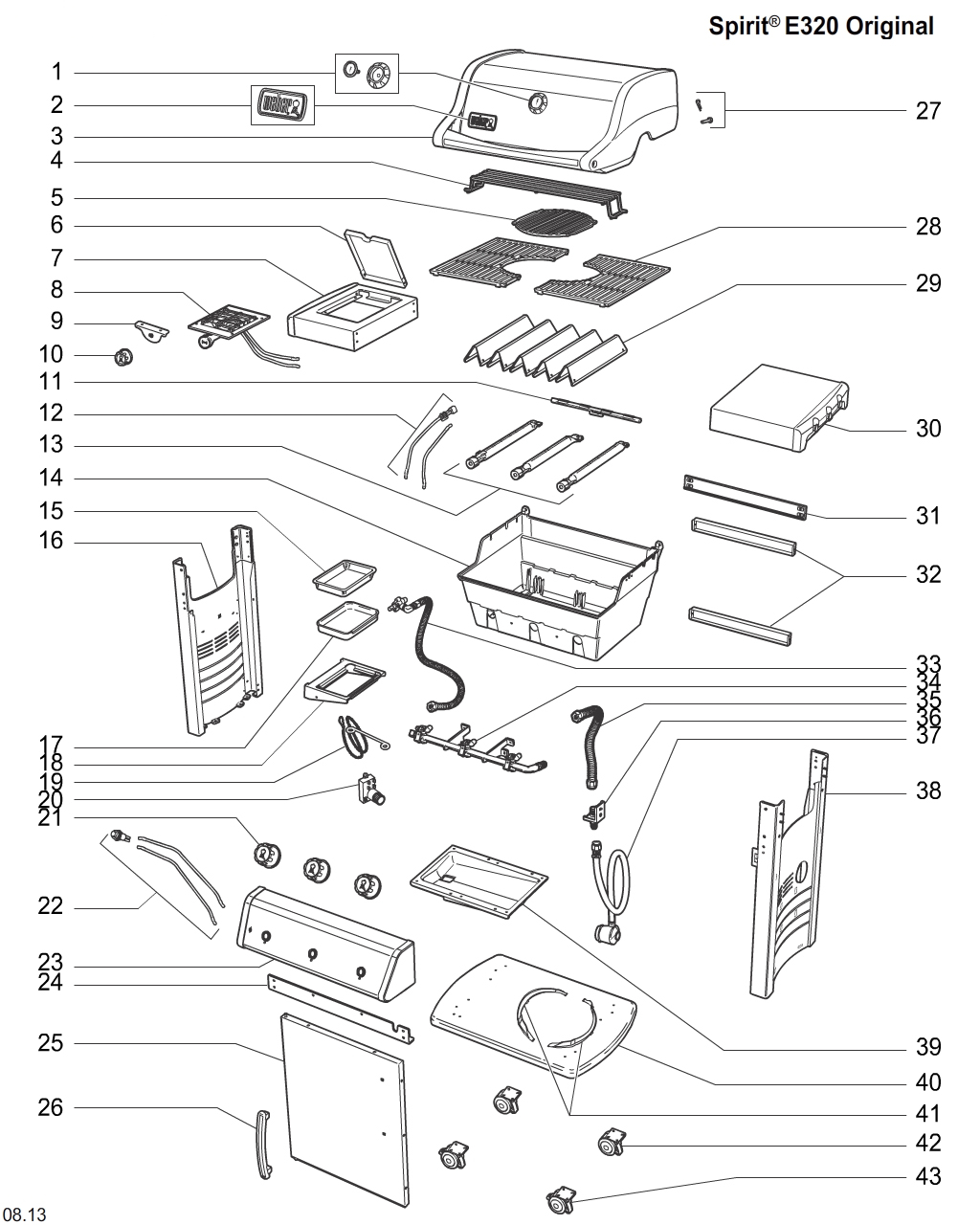 Weber Spirit E 210 Parts Diagram Hanenhuusholli